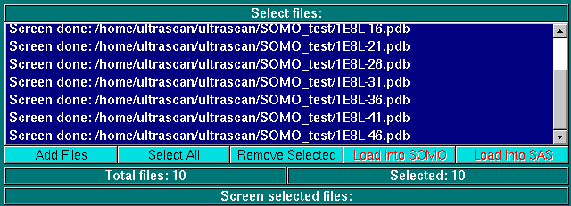 SOMO Batch Operations Module first panel